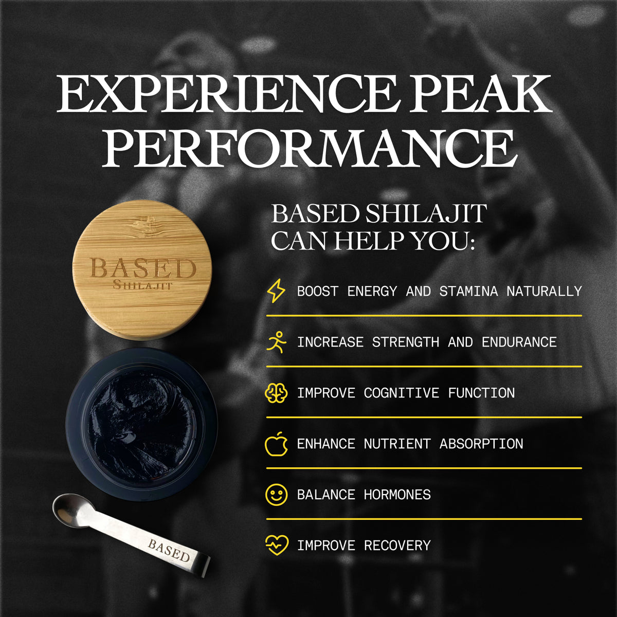 A base de resina de Shilajit