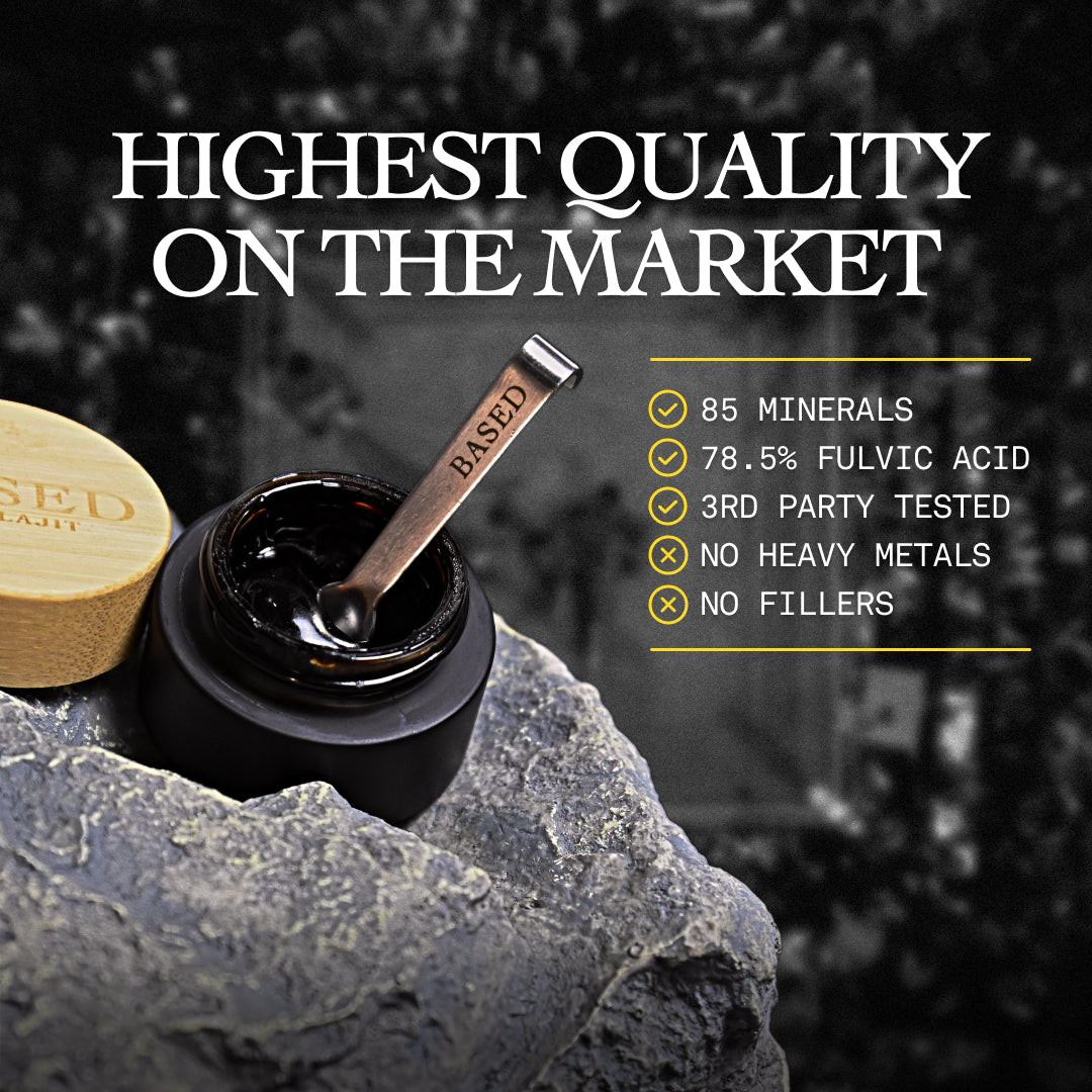 A base de resina de Shilajit