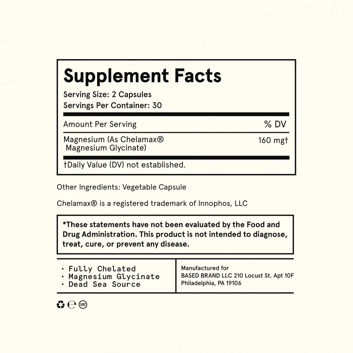 Dead Sea Magnesium Glycinate